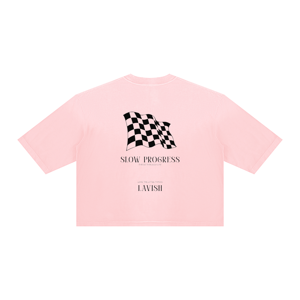 LAVISH Unisex Vintage Wash Sunfade Boxy T-Shirt
