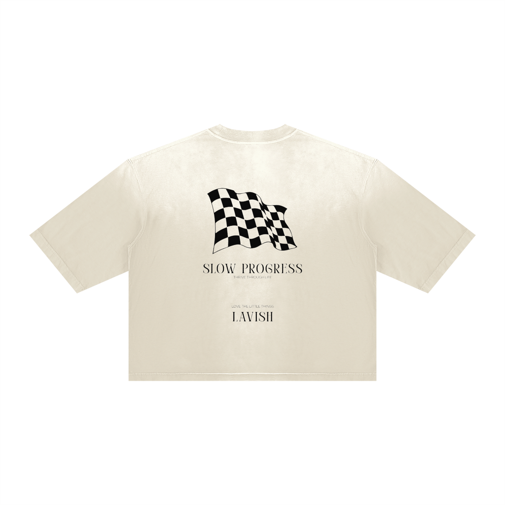 LAVISH Unisex Vintage Wash Sunfade Boxy T-Shirt