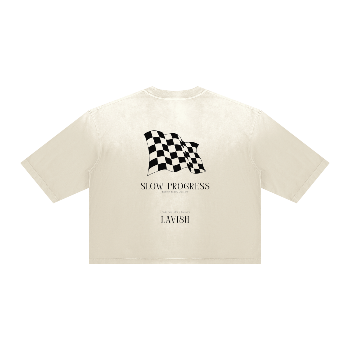 LAVISH Unisex Vintage Wash Sunfade Boxy T-Shirt