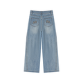 Lavish en’s Vintage Wash High Rise Wide Leg Jeans