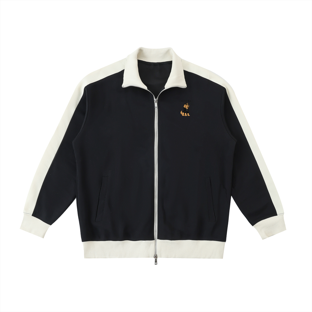 Lavish Trim Stand Collar Jacket