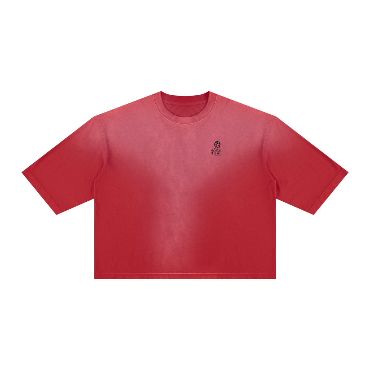 LAVISH Unisex Vintage Wash Sunfade Boxy T-Shirt
