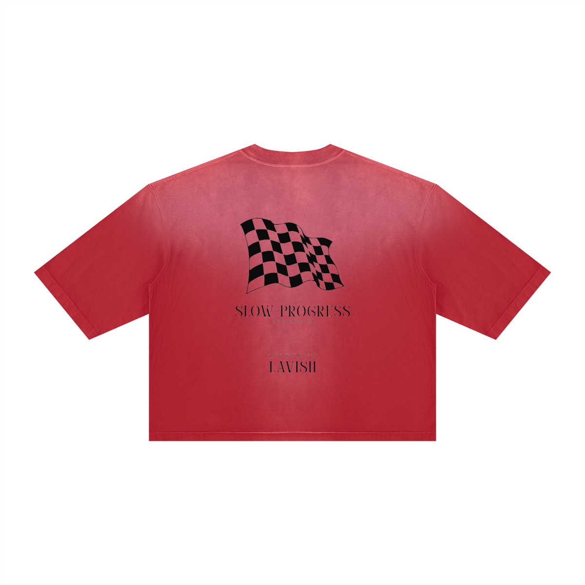 LAVISH Unisex Vintage Wash Sunfade Boxy T-Shirt